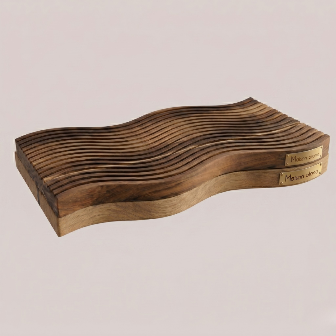 Planche relief chêne et noyer